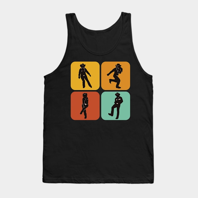 Retro Line Dancing I Country I Line Dance Tank Top by Shirtjaeger